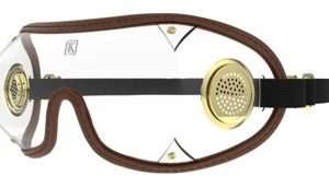 KROOP`s Original Clear Racing Goggles - Brown