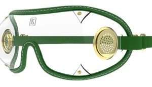 KROOP`s Original Clear Racing Goggles - Green