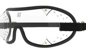KROOP`s Triple Slot Clear Racing Goggles - Black