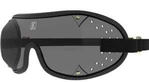 KROOP`S Triple-Slot Tinted Racing Goggles - Black