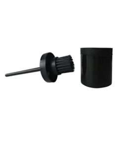 PLASTIC HOOF OIL BRUSH & CONTAINER