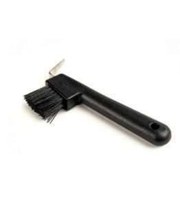 HORSECARE Hoof Pick with Brush - Black