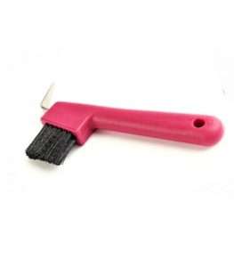 HORSECARE Hoof Pick with Brush - Pink