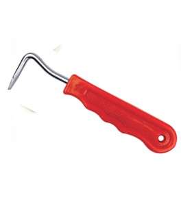 HORSECARE Hoof Pick with Plastic Handle - Red