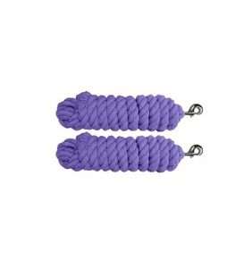 COTTON LEAD ROPE with Trigger Clip - Purple