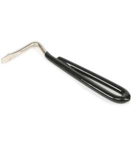 HORSECARE Vinyl Covered Metal Hoof Pick Black