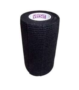 VetSet WrapTec Multi-Purpose Self-Adherent Cohesive Bandage 10cm x 4.5m - Black