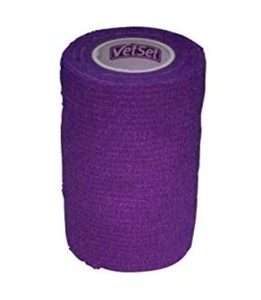 VetSet WrapTec Multi-Purpose Self-Adherent Cohesive Bandage 10cm x 4.5m - Purple